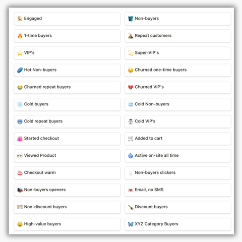 Segmentation Cheat-Sheet